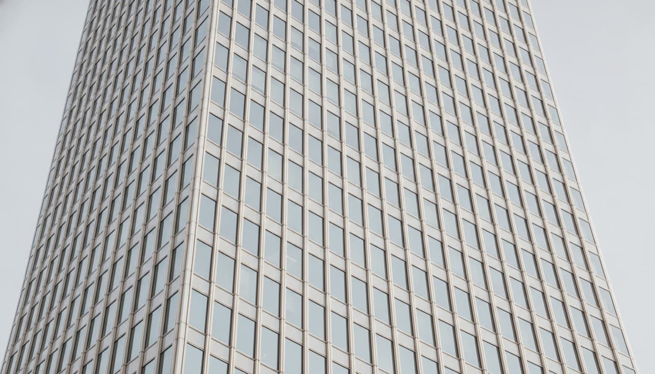 Edificio corporativo moderno de cristal